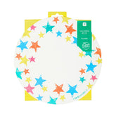 Birthday Brights Rainbow Star Plates - 12 Pack | Kids Birthday Party |