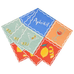 Aperitif Recycled Paper Cocktail Napkins - 20 Pack | Summer Decor |