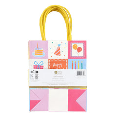 Happy Birthday Icons Gift Bags - 8 Pack | Birthday Decor |