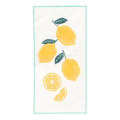 Lemon Long Lunch Paper Napkins - 8 Pack Display | Summer Napkins |