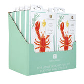 Lobster Long Lunch Paper Napkins - 8 Pack Display | Nautical Gifts |