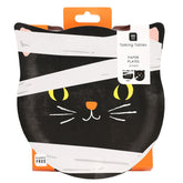 Halloween Cat / Bat Shaped Paper Plates - 10 Pack