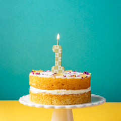 Gold Number Sparkler Duo Birthday Candle - 1 | Cake Candles |