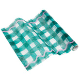 Green Gingham Table Runner - 2m | Summer Tableware |