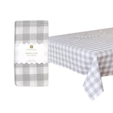 Grey Gingham Tablecloth | Summer Decor |