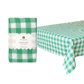 Green Gingham Tablecloth | Summer Decor |