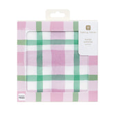 Lilac & Green Gingham Napkins - 20 Pack | Summer Napkins |
