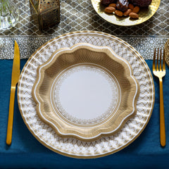 Gold Medium Paper Plates - 24 Pack