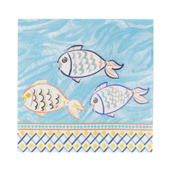 Moroccan Souk Fish Paper Napkins - 20 Pack | Summer Partyware |