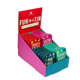 Fun in a Tin Mixed Display - 20 Unit Display | Kids Travel Games |