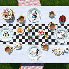 Alice Blue Round Paper Plates - 24 Pack | Tea Party Decor |