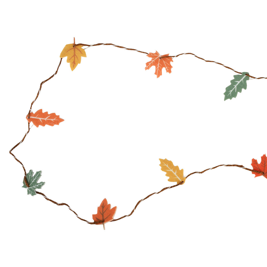 Autumn Felt Leaf String Lights - 2m
