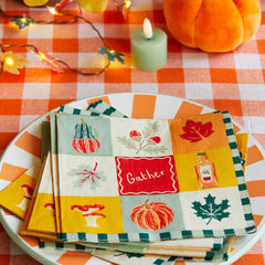 Autumnal Paper Napkins - 20 Pack | Autumn Decor |