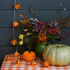 Autumn Pumpkin Disco String Lights - 1.6m