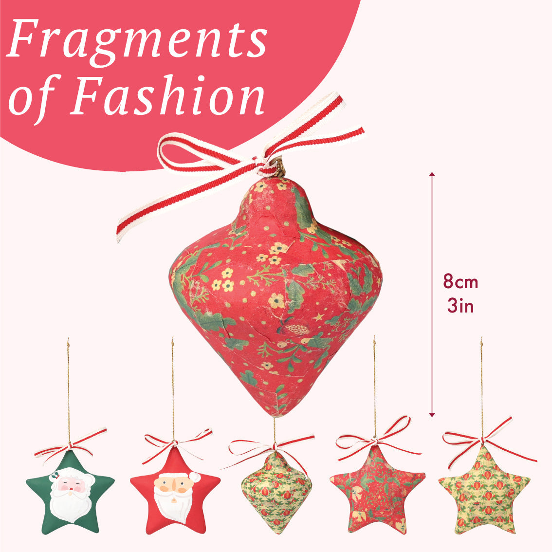 Fragments of Fashion Handmade Christmas Tree Decorations