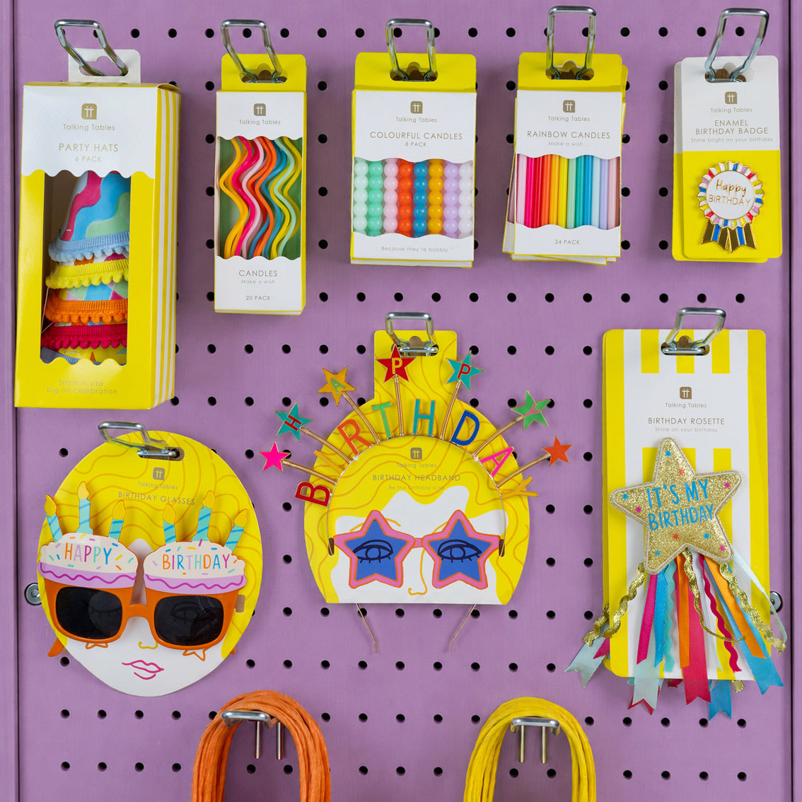 Multi Coloured Mini Party Hats - 6 Pack | Party Wearables |