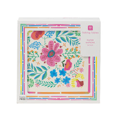 Floral Pink Paper Napkins - 50 Pack | Party Decor |