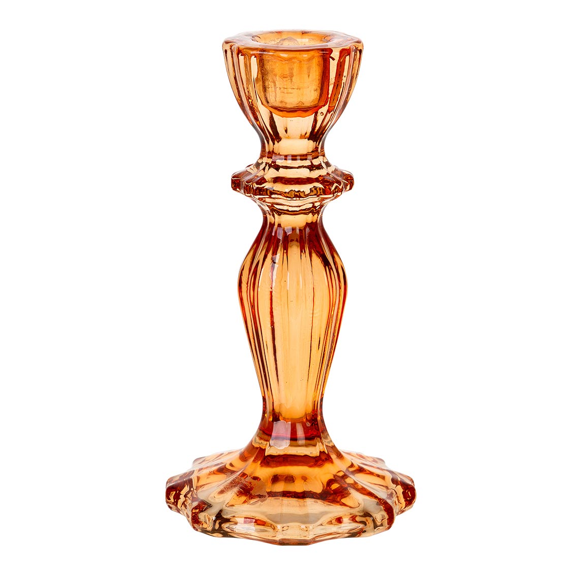 Coloured Glass Candle Holders