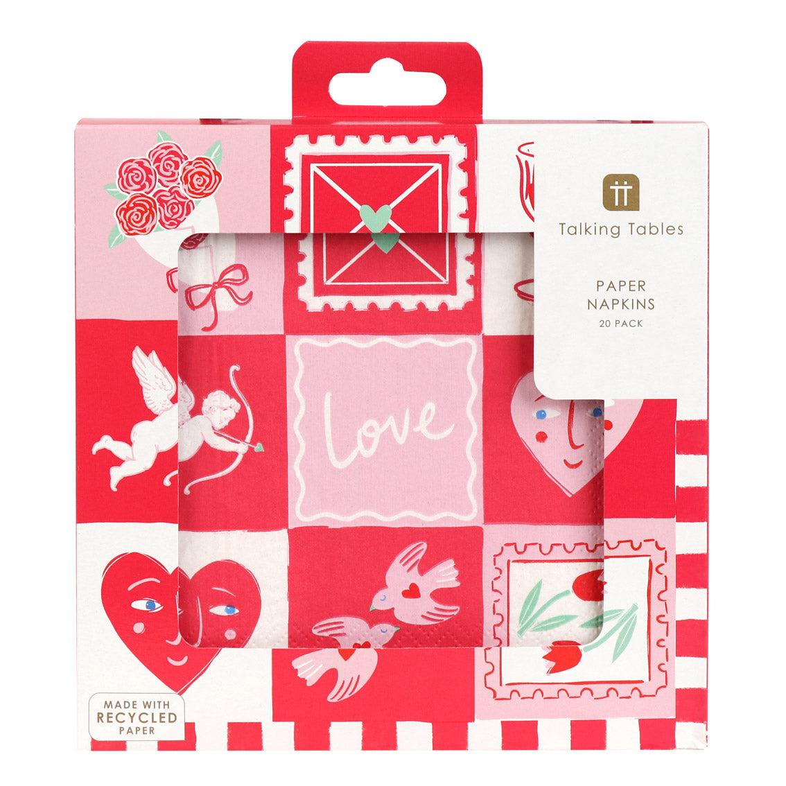 Love Icons Paper Napkins - 12 Pack Display | Wedding Decor |