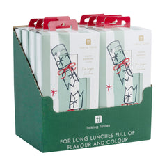 Christmas Icons Long Lunch Paper Napkins - 8 Pack Display | Christmas Decor |