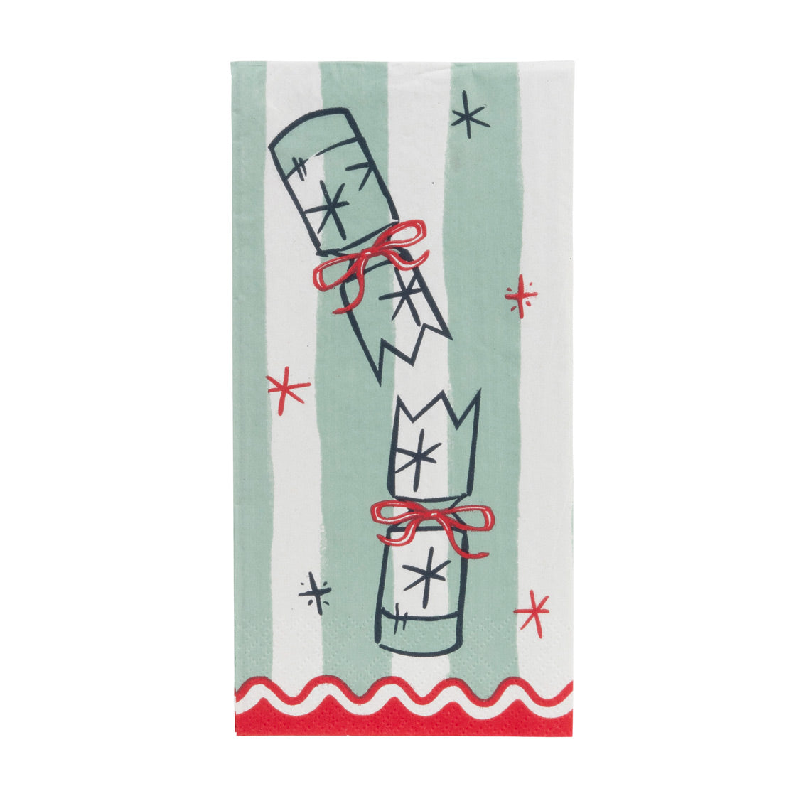 Christmas Icons Long Lunch Paper Napkins - 8 Pack Display | Christmas Decor |