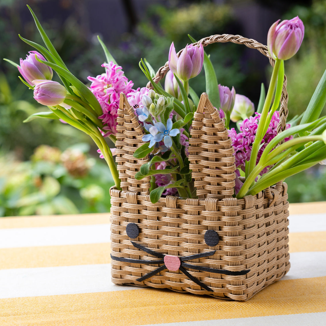 Brown Recycled Paper Bunny Shaped Basket | Easter Gifts |