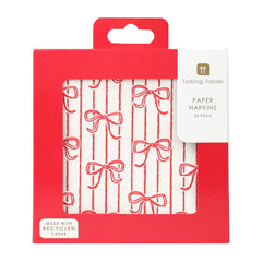 Bow Paper Napkins - 20 Pack | Everyday Napkins |