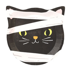 Halloween Cat / Bat Shaped Paper Plates - 10 Pack