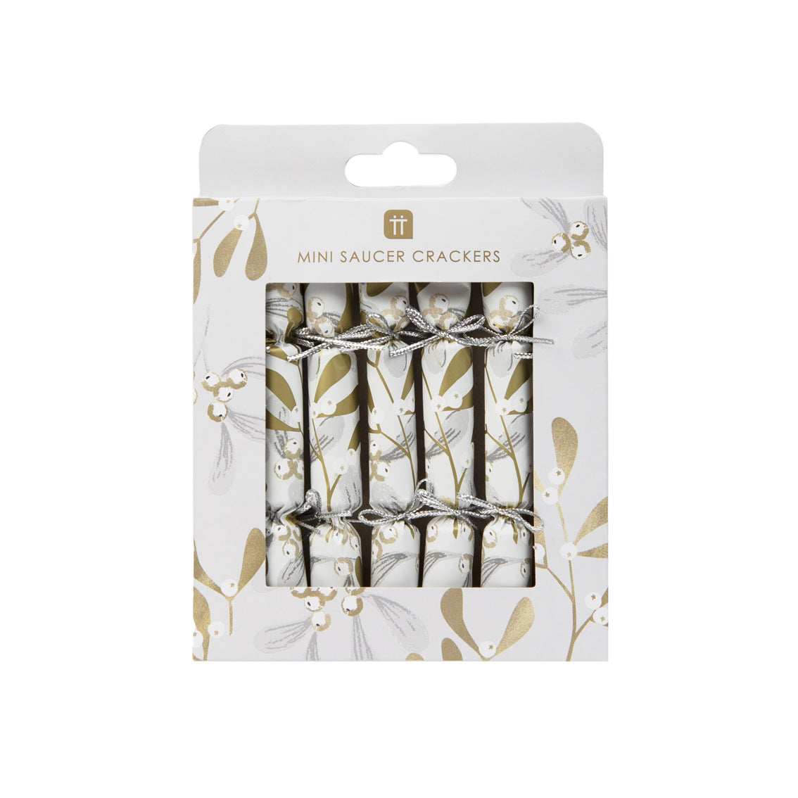 Mistletoe Christmas Saucer Crackers - 10 Pack Display | Christmas Decor |
