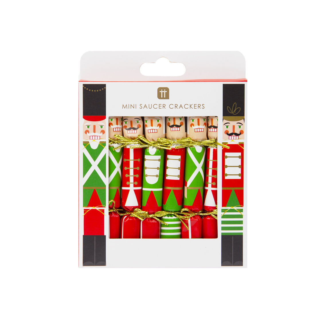 Nutcracker Christmas Saucer Crackers - 10 Pack Display | Christmas Decor |