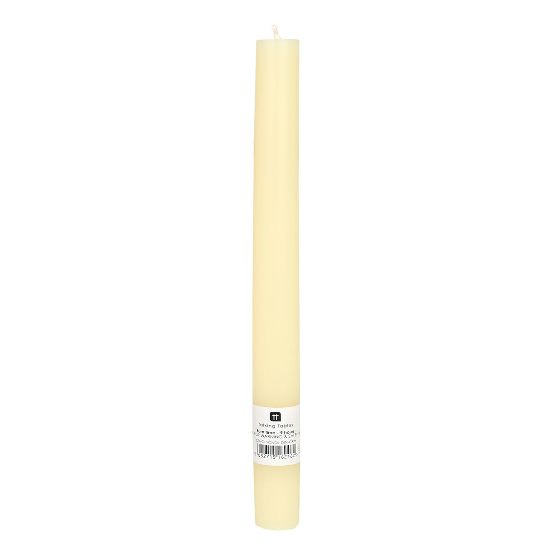 Cream Straight Dinner Candles - 25 Unit Display | Picnic Decor |