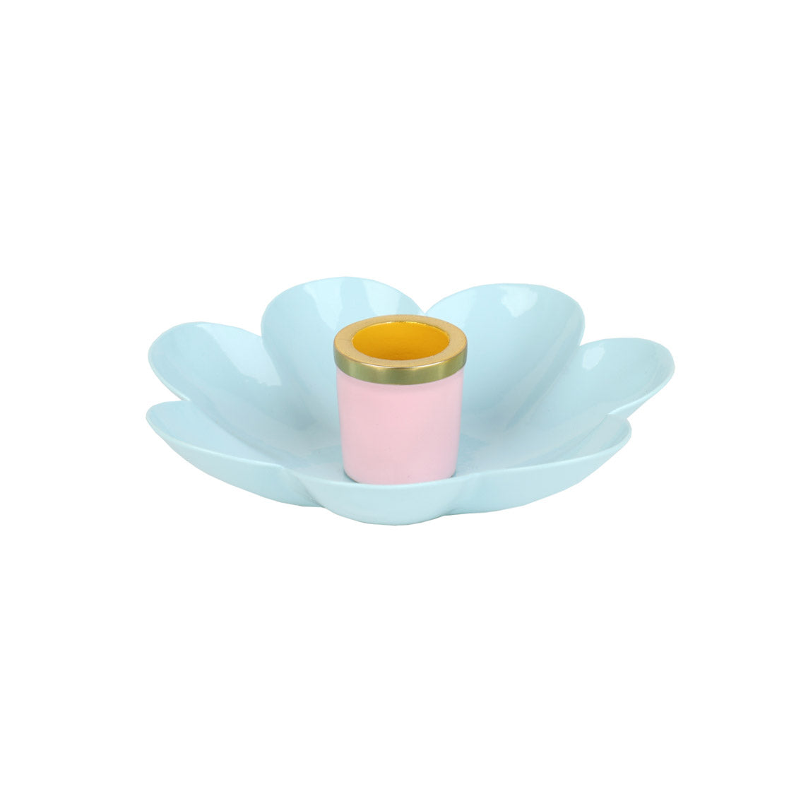 Coloured Enamel Flower Shaped Candle Holders | Summer Gifts |