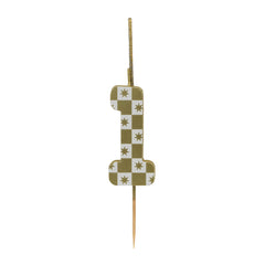 Gold Number Sparkler Duo Birthday Candle - 1 | Cake Candles |