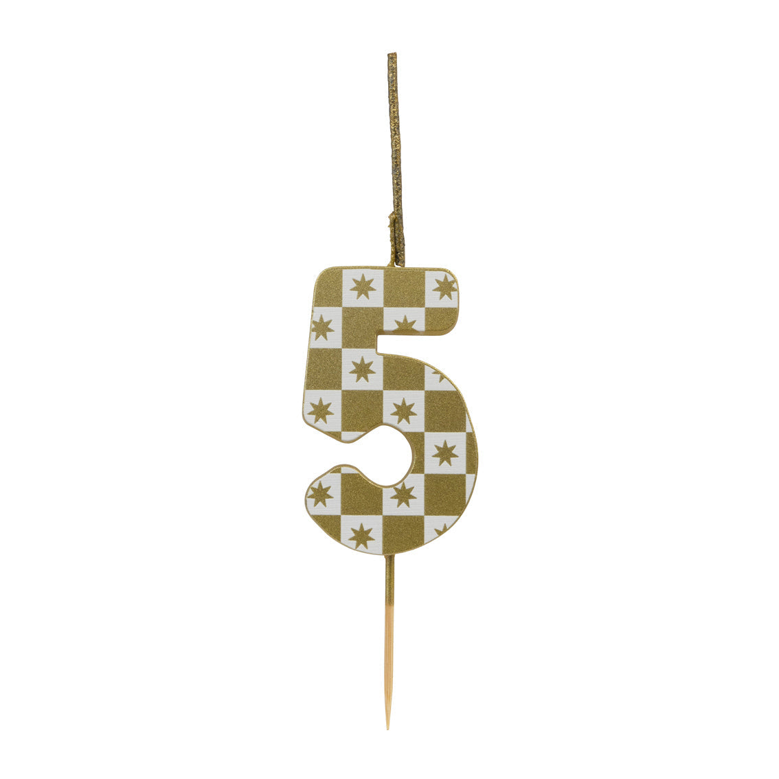 Gold Number Sparkler Duo Birthday Candles Set - 0-9 | Cake Candles |