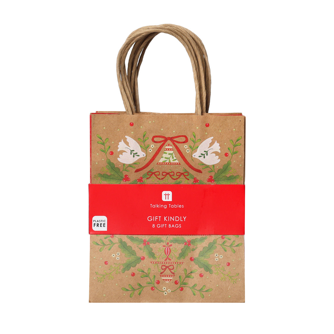 Christmas Paper Gift Bags - 8 Pack