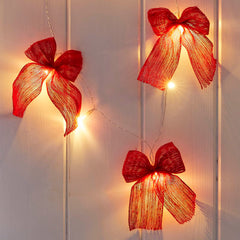 Fabric Bow LED String Lights - 2.6m | Everyday Decor |