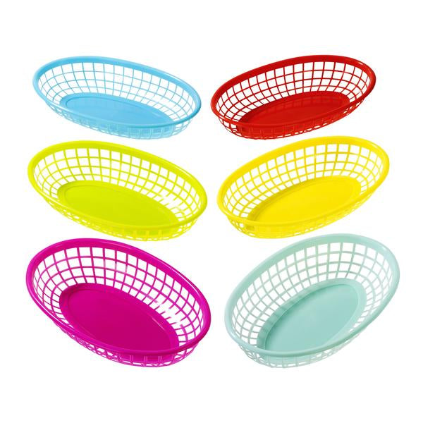 Coloured Food Baskets | Party Tableware  |
