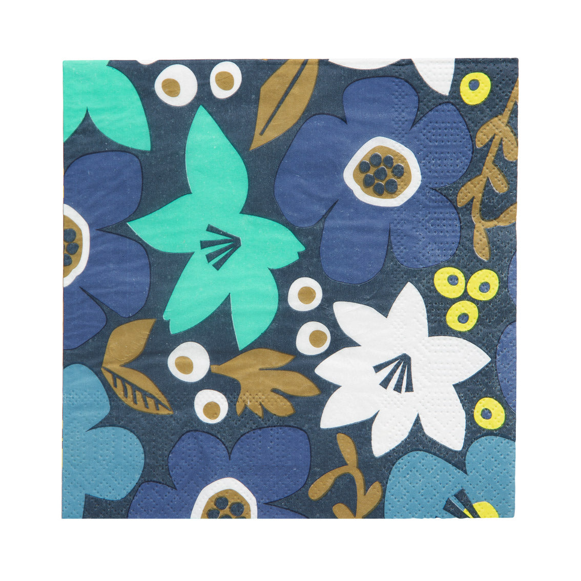 Blue Floral Paper Napkins - 20 Pack | Party Napkins |