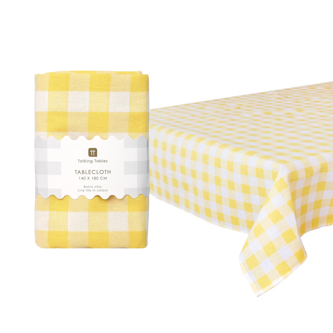 Fabric Gingham Tablecloths - 140cm x 180cm