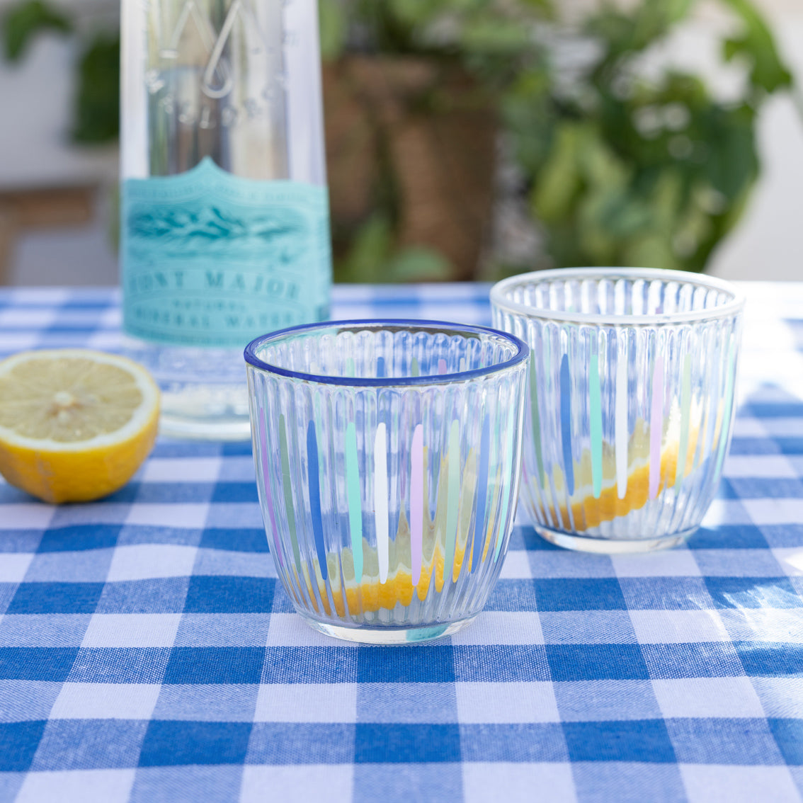 Blue Gingham Tablecloth | Summer Decor |