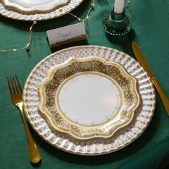 Gold Medium Paper Plates - 24 Pack
