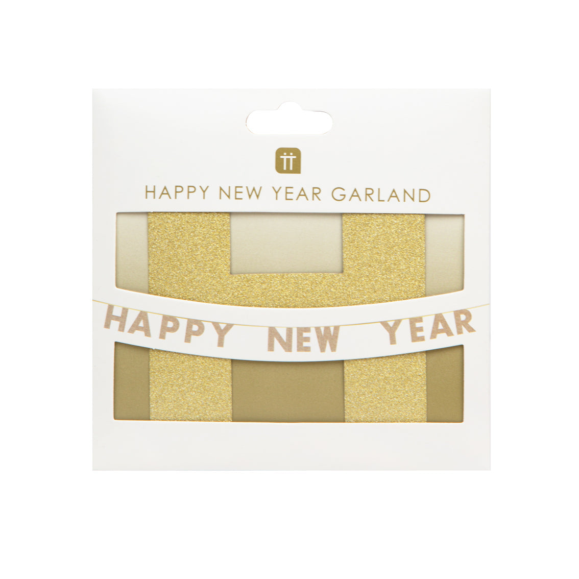 Gold Happy New Year Garland - 2m