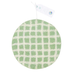 Green, Blue & Pink Checked Felt Trivets  | Summer Tableware |