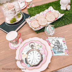 Alice in Wonderland Dainty Plates - 12 Pack | Tea Party |