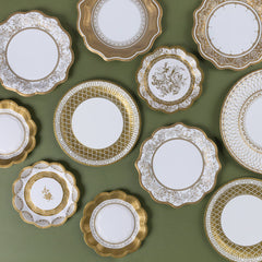 Gold Large Paper Plates - 24 Pack