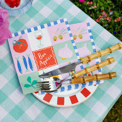 Bon Appetit Recycled Paper Napkins - 20 Pack | Summer Decor |