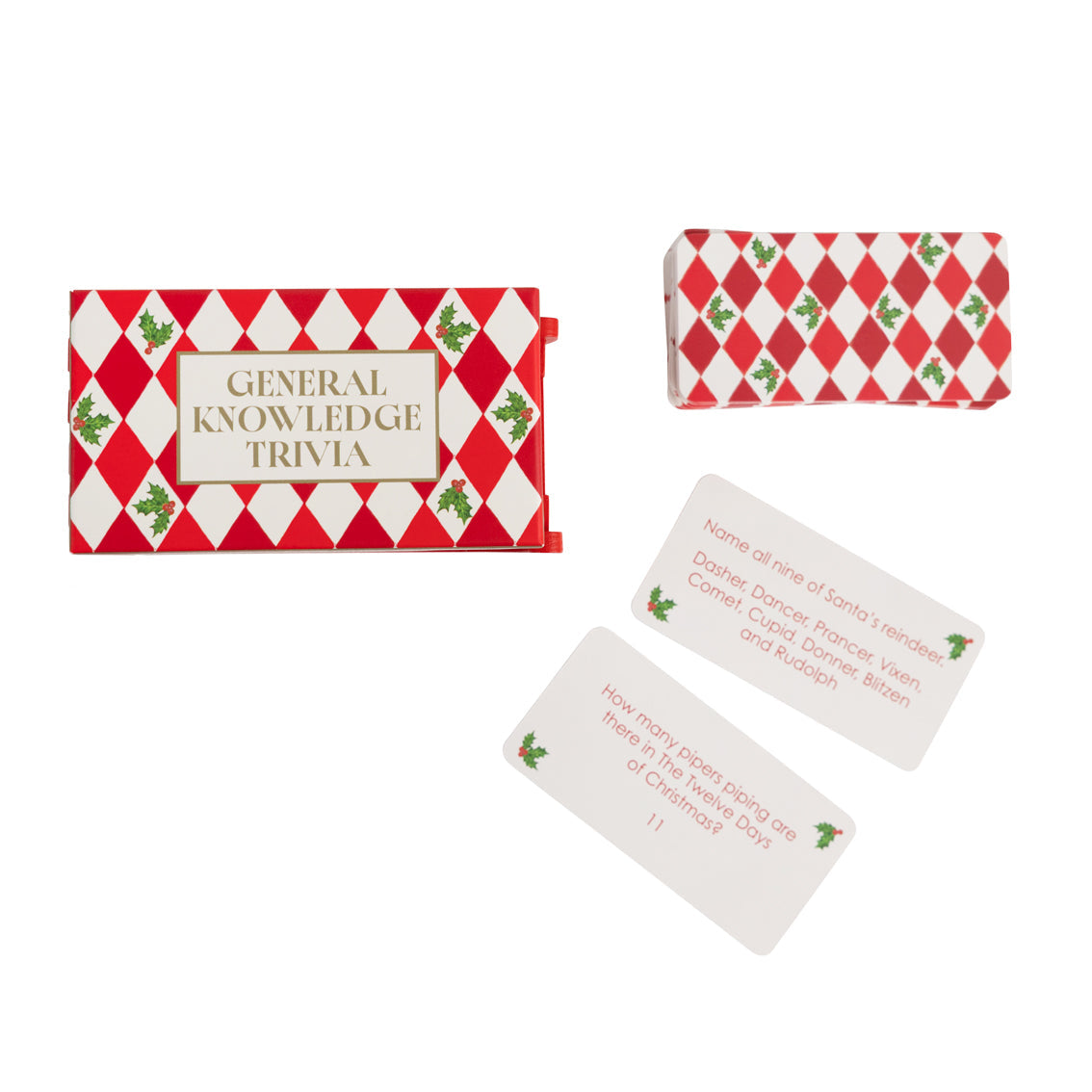 General Knowledge Trivia Christmas Mini Sleigh - 6.5cm | Christmas Game |