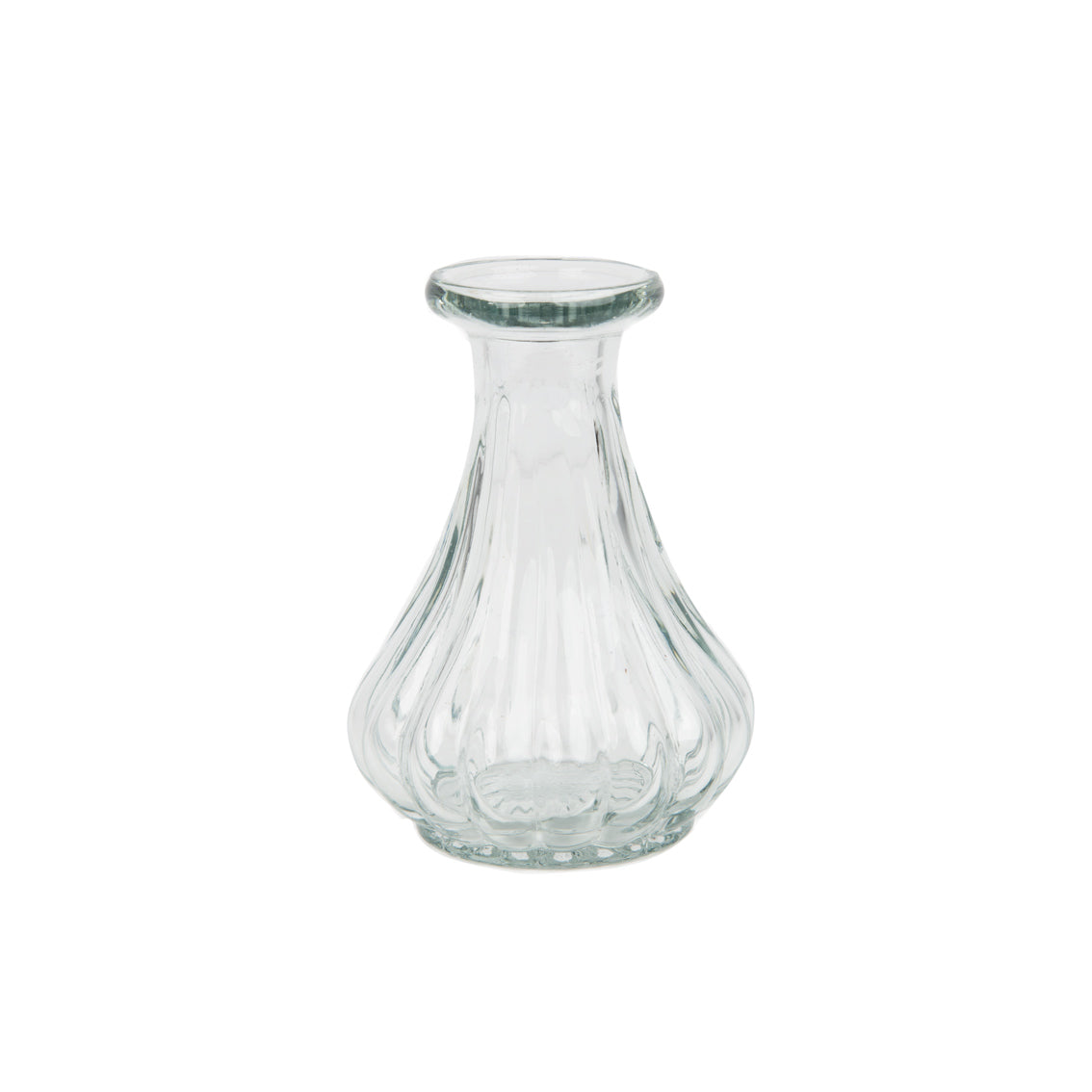 Clear Recycled Glass Bud Vase | Wedding Decor |
