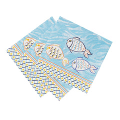 Moroccan Souk Fish Paper Napkins - 20 Pack | Summer Partyware |