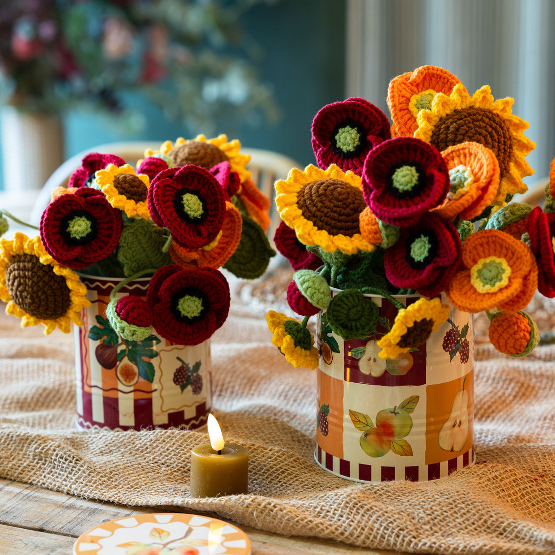 Autumn Icons Recyclable Storage Tins - 2 Pack | Fall Decor |